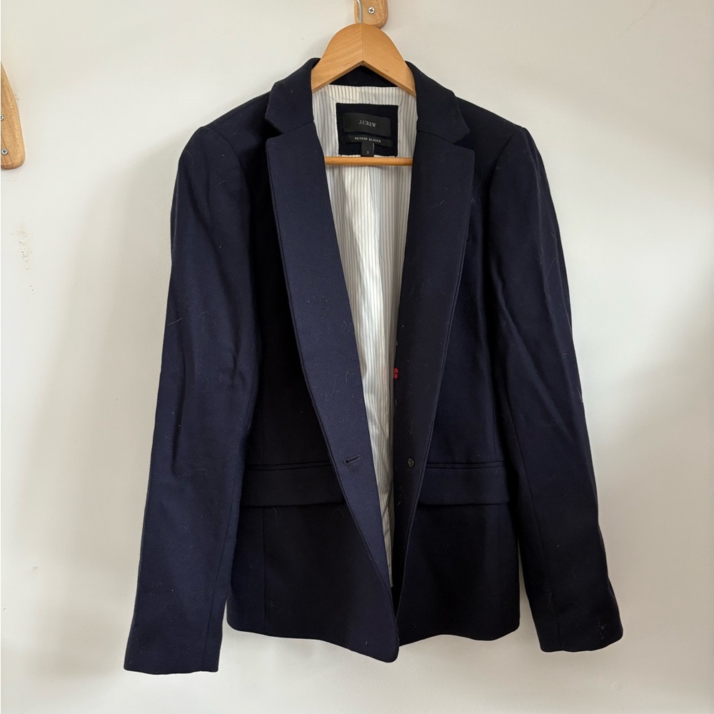 J. Crew Midnight Blue Regent Jacket